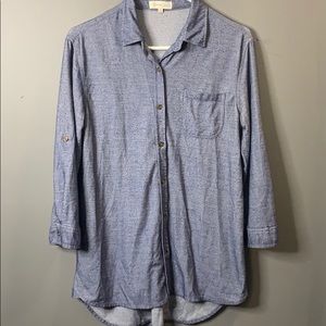 Eden & Olivia Anthropologie button down top sz s